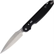 Daggerr FM032BKSW Parrot Button Lock Knife Black Handles