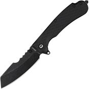 Daggerr RNFBKBW Rhino Linerlock Knife with Black Handles