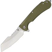 Daggerr RNFOLSW Rhino Linerlock Knife with Olive Handles