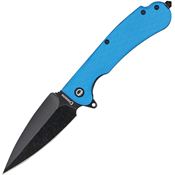 Daggerr U2FBLBW Urban 2 Linerlock Knife with Blue Handles