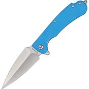 Daggerr U2FBLSW Urban 2 Linerlock Knife with Blue Handles