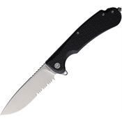 Daggerr WKFBKSWSR Wocket Linerlock Knife with Black Handles