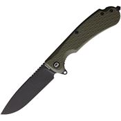 Daggerr WKFOLBW Wocket Linerlock Knife with Olive Handles