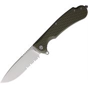 Daggerr WKFOLSWSR Wocket Linerlock Knife with Olive Handles