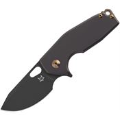 Fox 526TIBB Suru M390 Framelock Knife Black Titanium Handles