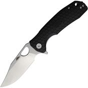 Honey Badger 4063 Large Linerlock Knife with Clip Black Handles