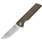 Kansept 2038A1 Anomaly Framelock Knife Bronze Titanium Handles