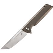 Kansept 2038T1 Anomaly Framelock Knife Bronze Ti Handles