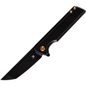 Kansept 2038T2 Anomaly Framelock Knife Black SW Handles