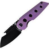 Kansept 2048A4 Rafe Linerlock Knife with Purple Titanium Handles