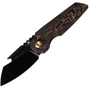 Kansept 2048A5 Rafe Linerlock Knife with Copper Carbon Fiber Handles