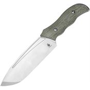 Kizer 1054A1 Metaproptizol Satin Fixed Blade Knife Green Handles