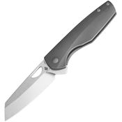 Kizer 3628A1 Sparrow Framelock Knife Gray Titanium Handles