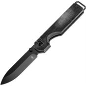 Kizer V3649C1 KUH Black Button Lock Knife Black Micarta Handles