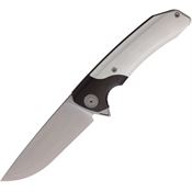 Maxace M07C Goliath Linerlock Knife with White G10 Handles