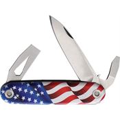American Service 001FLG The Jefferson Knife Flag Handles