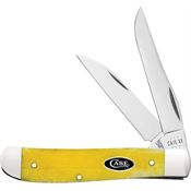 Case XX 20031 Mini Trapper Knife Yellow Bone Handles
