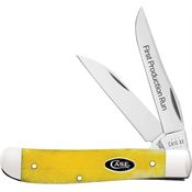 Case XX 94201 Mini Trapper Knife Yellow Bone Handles