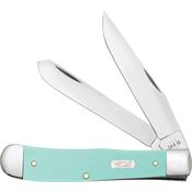 Case XX 18100 Trapper Knife Seafoam Green Handles