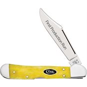 Case XX 94204 Copperlock Knife Yellow Handles