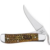 Case XX 81803 Russlock Knife Golden Pinecone Handles