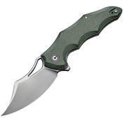 Civivi 230462 Chiro Linerlock Knife Green Micarta Handles