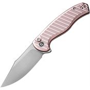 Civivi 23040B3 Stormhowl Stonewashed Button Lock Knife Pink Handles