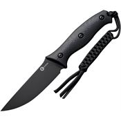 Civivi 230411 Stormridge Fixed Blade Knife Black Handles
