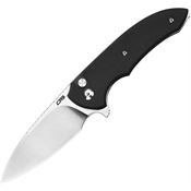 CJRB 1930BK Space Cowboy Button Lock Knife Black Handles