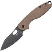 CRKT 5317B Pilar III Framelock Knife Brown Handles