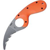 CRKT 2511ER Bear Claw Fixed Blade Knife Orange Handles