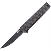 CRKT 7081D2K CEO Drop Point Linerlock Knife Black Handles