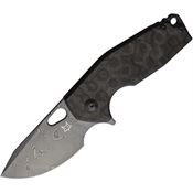 Fox 526DCF Suru Damascus Framelock Knife Carbon Fiber/Black Handles