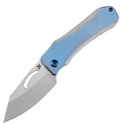 Kansept 1058A2 Loki Framelock Knife Blue Handles