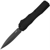 Kershaw 9000DE Auto Livewire Black Double Edge Spear Point OTF Knife Black Handles