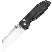 Kizer V3657C1 Cryptid Button Lock Knife Black Handles