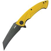 Kubey 212E Anteater Nest Linerlock Knife Yellow Handles