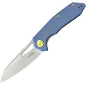 Kubey 291U Vagrant Linerlock Knife Blue Handles