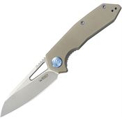 Kubey 291T Vagrant Linerlock Knife Tan G10 Handles