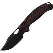 Kunwu X707A1 DJANGO Crossbar Lock Knife Red/Black Handles