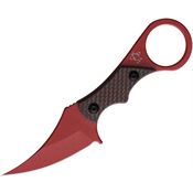 Mantis 8356 Sabot IV Red Fixed Blade Knife Red/Black Carbon Fiber Handles