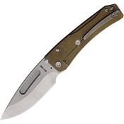 Medford L2014TD36A1 Slim Midi Left Hand Framelock Knife Bronze Handles