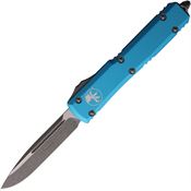 Microtech 12110APTQ Auto Ultratech Apocalyptic Single Edge OTF Knife Turquoise Handles