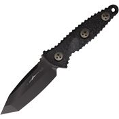Microtech 114M1DLCCFS Socom Alpha Mini Black Tanto Fixed Blade Knife Carbon Fiber Handles