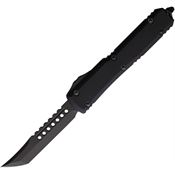 Microtech 1191DLCTSH Auto Ultratech Hellhound Black OTF Knife Black Handles