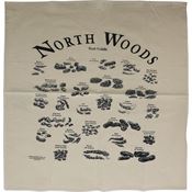 North Woods Field Guides 002ASBB Animal Scat Bandana Tan