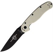 Ontario 8862BONETC RAT II Linerlock Knife Bone Handles