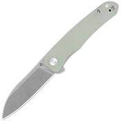 QSP 140D1 Otter Stonewashed Linerlock Knife Jade Handles