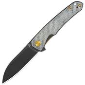 QSP 140F2 Otter Black Stonewashed Linerlock Knife Denim Handles