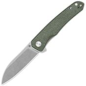 QSP 140E1 Otter Stonewashed Linerlock Knife Green Handles